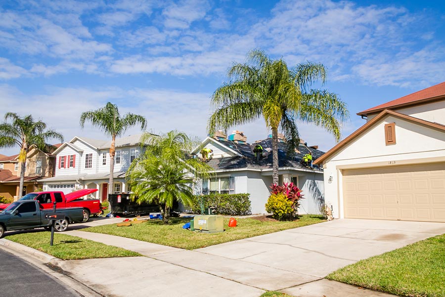 home with new roof installation orlando fl