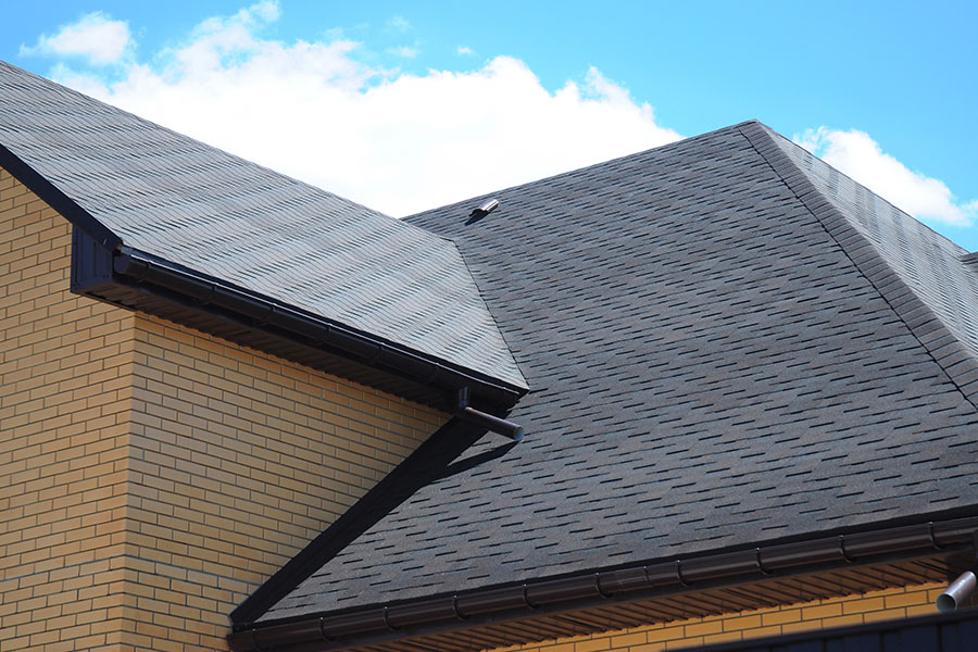 house with new shingle roof